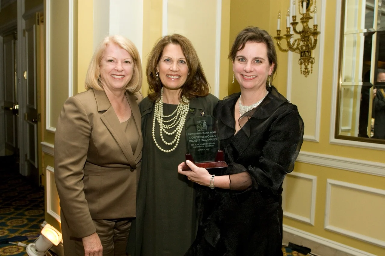 Marilyn Musgrave, Michele Bachmann, and Marjorie at the 2010 SBA Gala