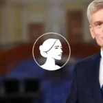 A man in a suit gestures while speaking at a podium, with a blurred government chamber background and an overlaid circle graphic of a woman's profile, possibly referencing Sen. Cassidy's comments on abortion drug manufacturers and the FDA.